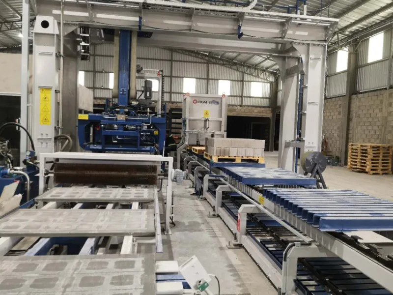 concrete block production line